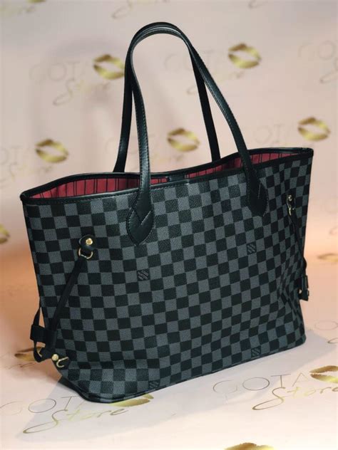 black damier louis vuitton neverfull|louis vuitton neverfull damier authentication.